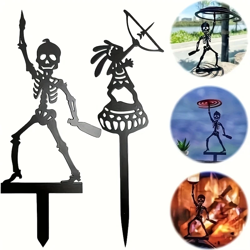 Halloween Skeleton Decoration - Draagbare metalen boogstandaard met skeletconstructie |