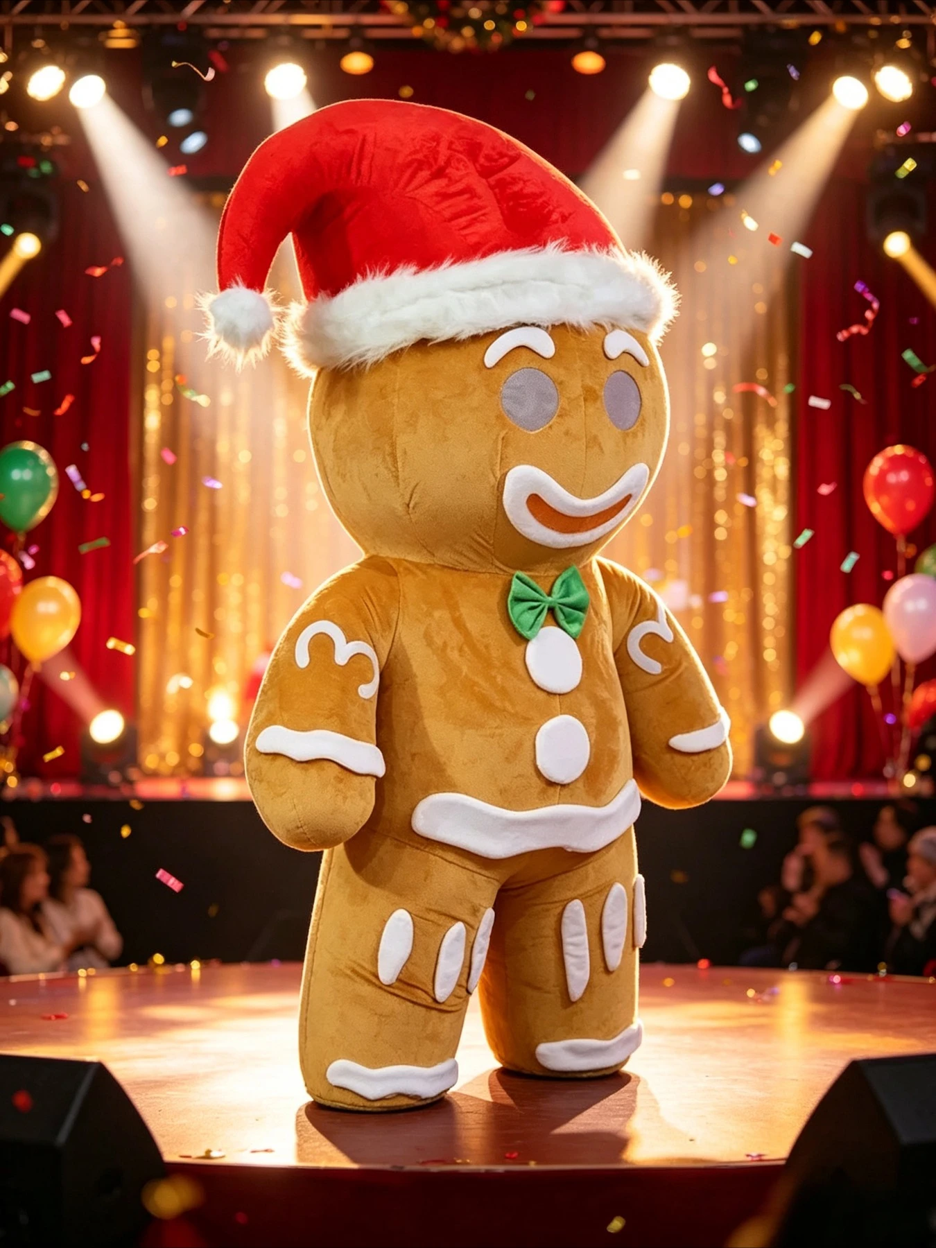 Halloween Costume Adult - Opblaasbaar Gingerbread Man-kostuum, geschikt voor een