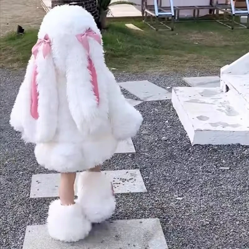 Halloween Costume Kids - Meisjes Mooie Cartoon Pluche Konijn Cosplay