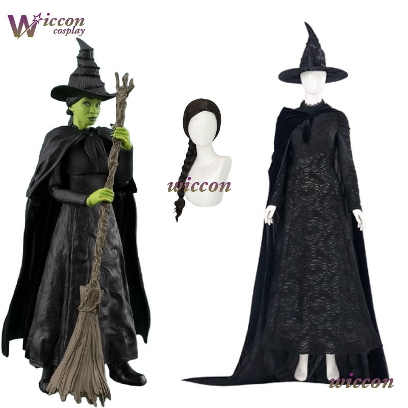 Halloween Costume Kids - YesoK Film Wicked Elphaba Cosplay Kostuum