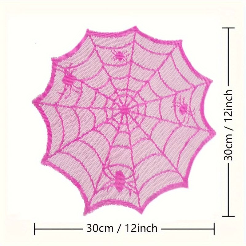 VIKAMA Rose Red Lace Spider We - Spider Web Halloween Decoration recensie en prijs