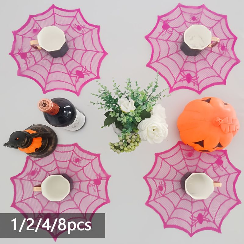 VIKAMA Rose Red Lace Spider We - Spider Web Halloween Decoration recensie en prijs