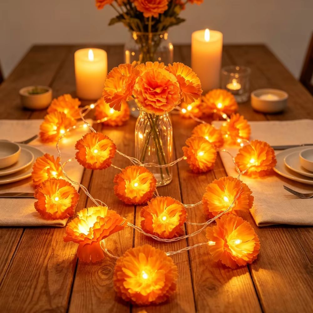 Mexicaanse stijl Halloween Mar - Halloween Led String Lights Orange recensie en prijs