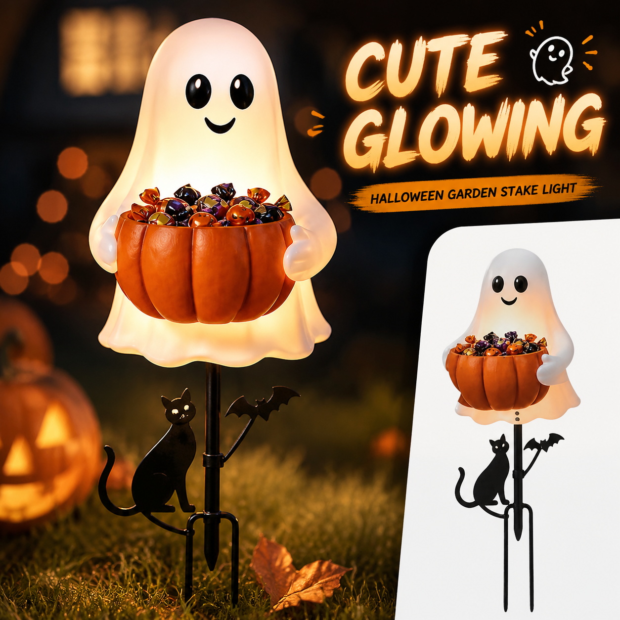 Halloween Spook Snoephouder De - Halloween Pumpkin Decor Led recensie en prijs