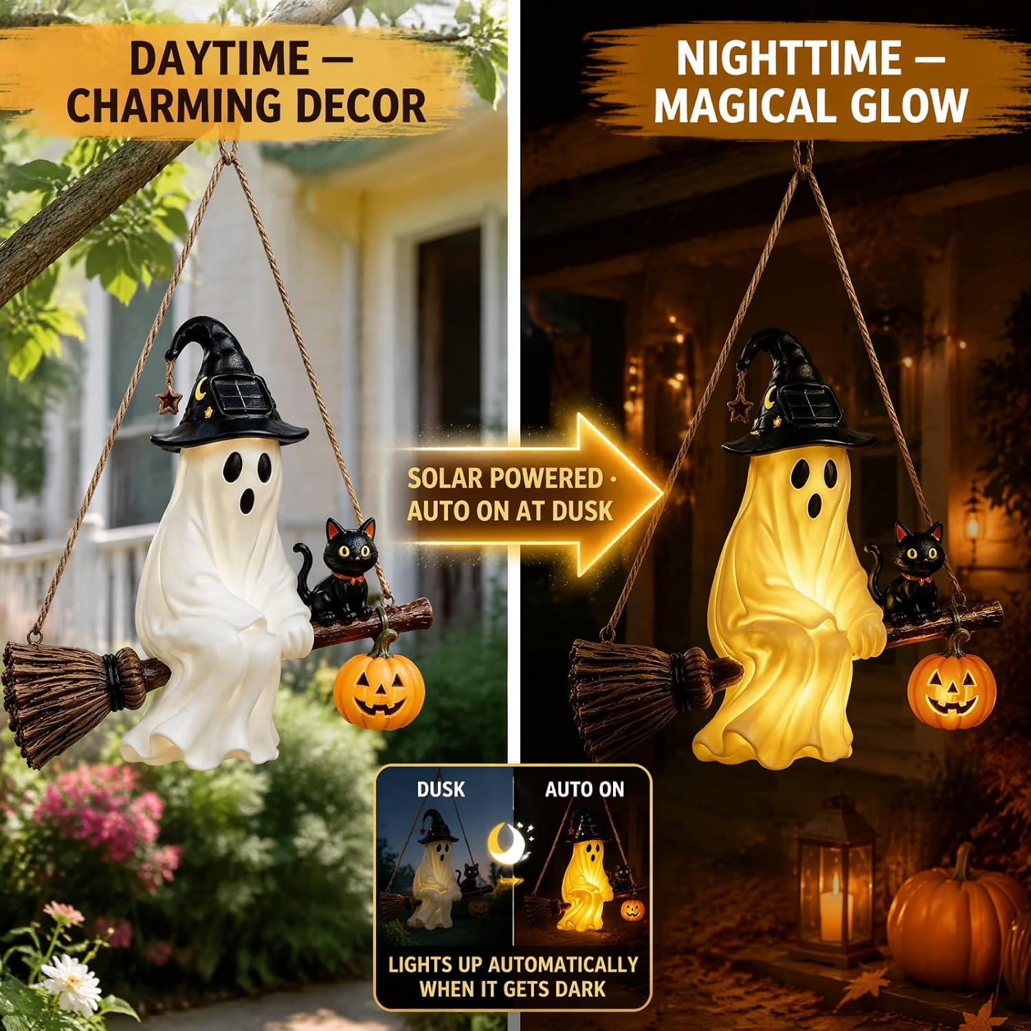 Solar Ghost Kroonluchter Hallo - Pumpkin Lantern Halloween recensie en prijs
