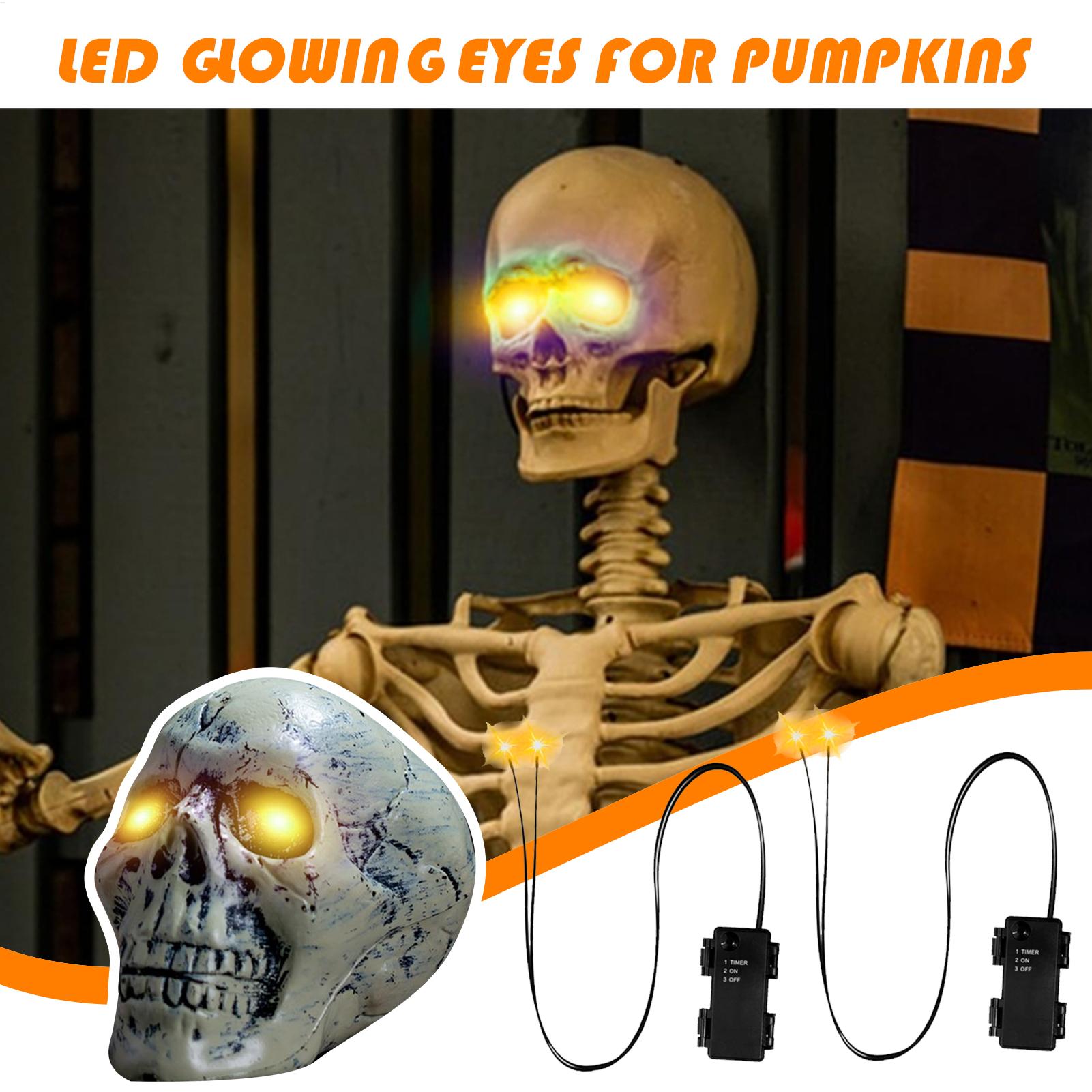 1PC Gloeiende Ogen Halloween O - Halloween Pumpkin Decor Led recensie en prijs