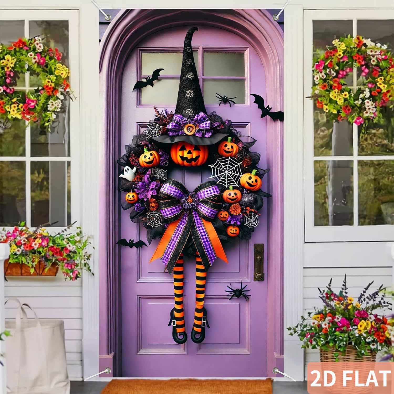 Halloween heksenkrans deurdeco - Spider Web Halloween Decoration recensie en prijs
