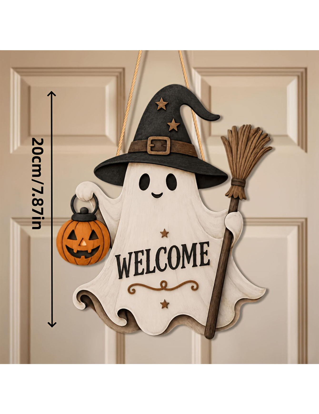 2D platte enkelzijdige spookde - Pumpkin Lantern Halloween recensie en prijs