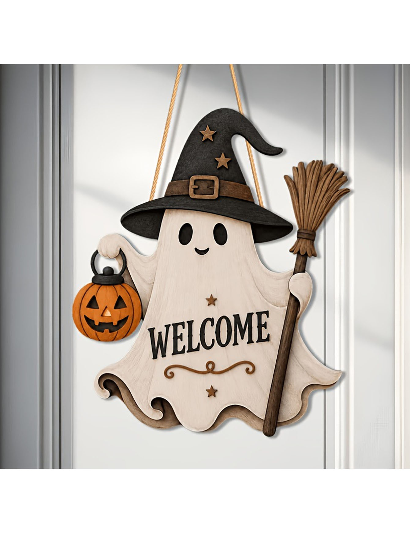 2D platte enkelzijdige spookde - Pumpkin Lantern Halloween recensie en prijs