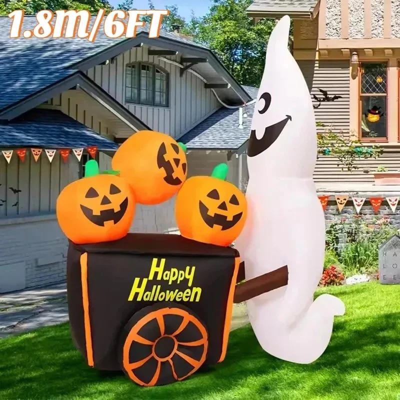 6FT Halloween Outdoor Vakantie - Halloween Pumpkin Decor Led recensie en prijs