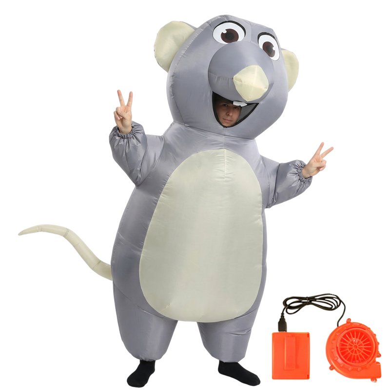 Opblaasbaar cartoonmuiskostuum - Halloween Costume Adult recensie en prijs