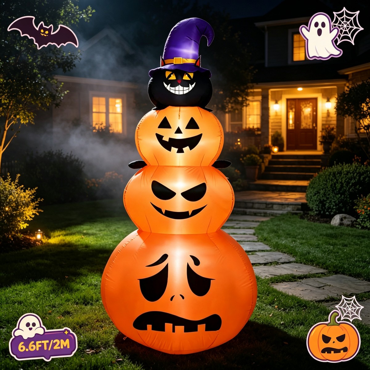 Buitenfeestdecoraties Hallowee - Halloween Pumpkin Decor Led recensie en prijs