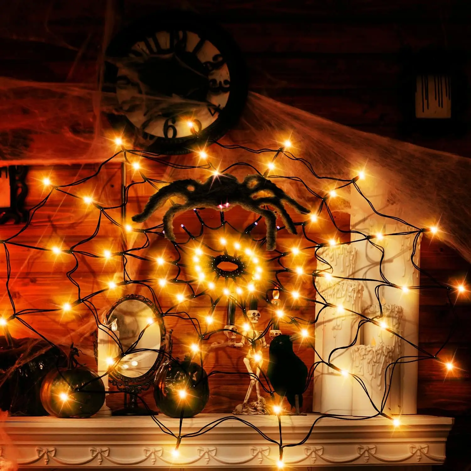 Halloween Led Light String Gho - Spider Web Halloween Decoration recensie en prijs