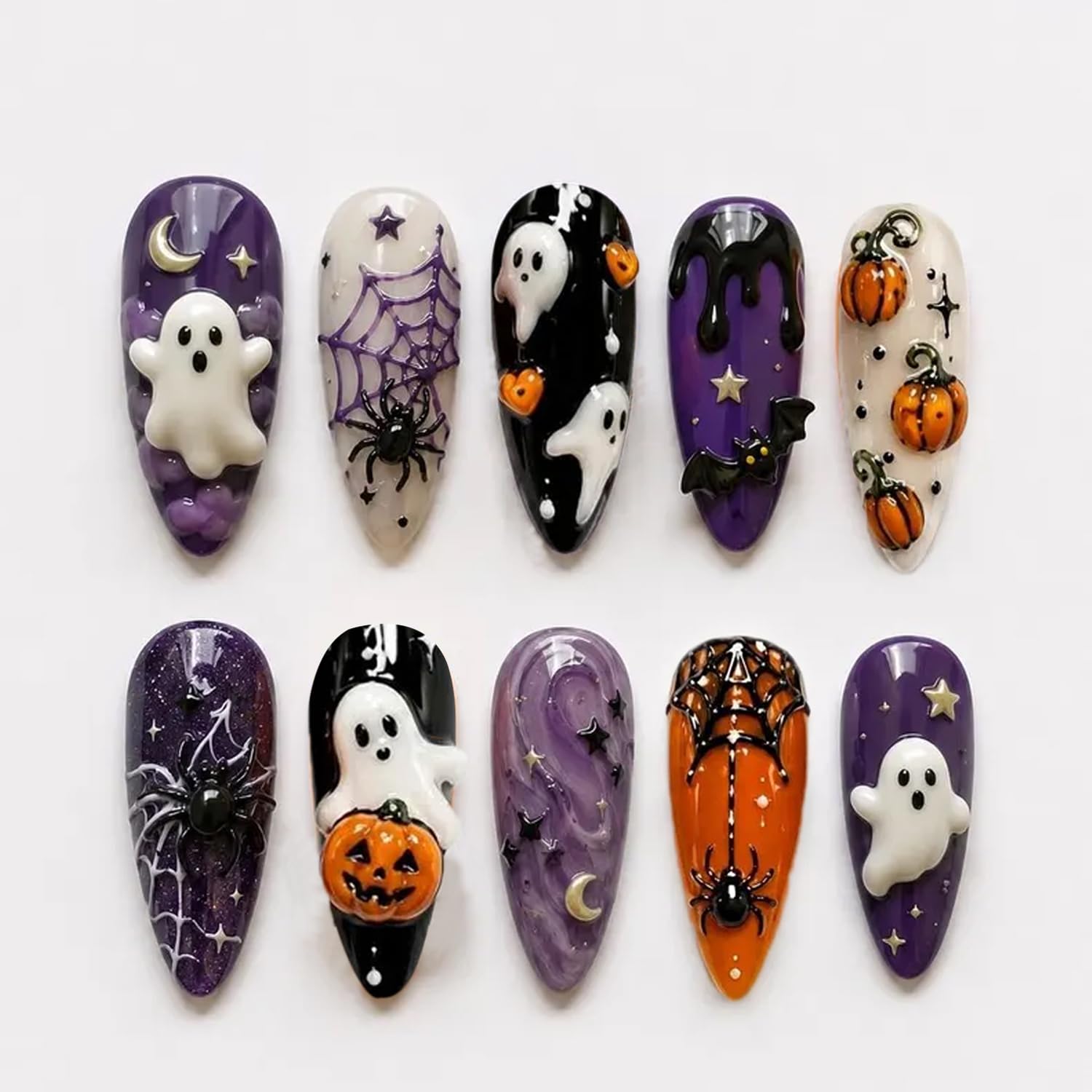 Halloween opdruknagels Hallowe - Spider Web Halloween Decoration recensie en prijs