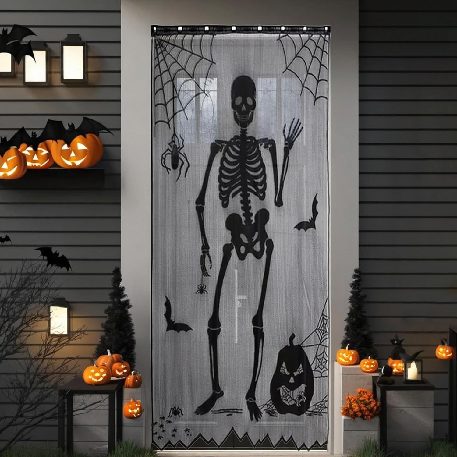 Halloween Skelet Kant Deurgord - Halloween Skeleton Decoration recensie en prijs