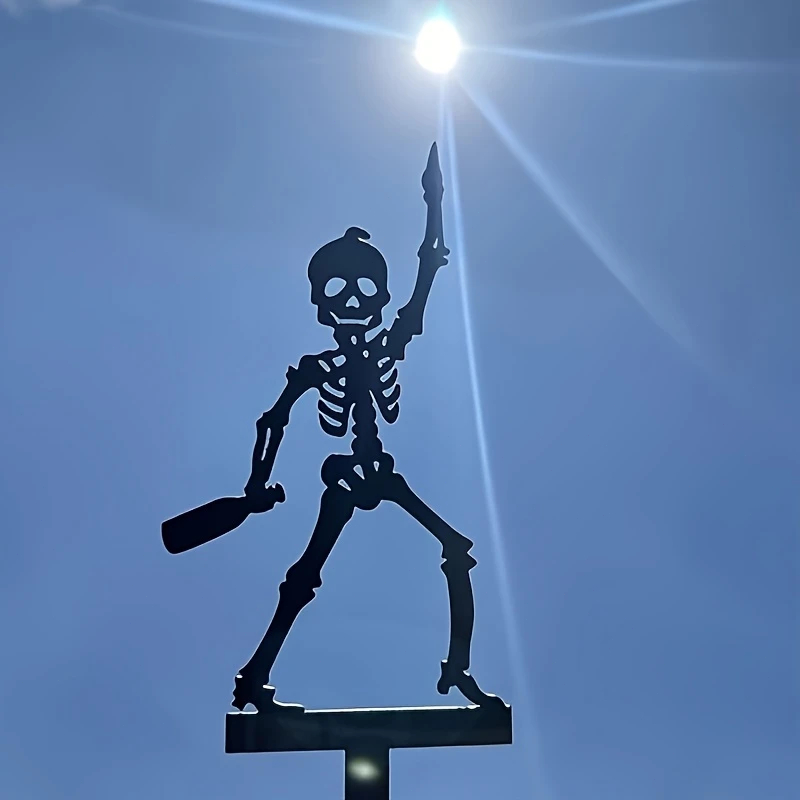 2D 1-delige metalen draagbare  - Halloween Skeleton Decoration recensie en prijs